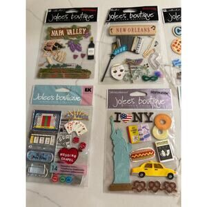 117 World Travel Stickers -10 new packages Canada Italy Vegas Texas Chicago more